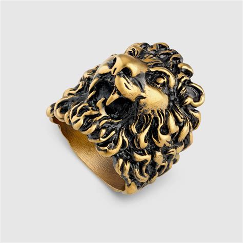 women rings gucci style|female gucci lion ring.